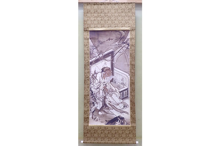 画像:掛軸《寿老人》(狩野芳崖)