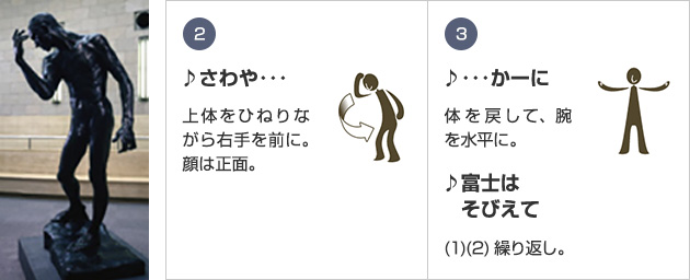 画像:<ピエール・ド・ヴィッサン>のポーズ