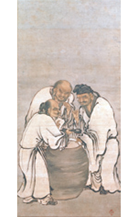 狩野元信《三聖吸酸図》の画像