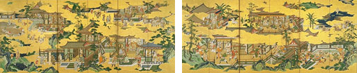 帝鑑図・咸陽宮図屏風の画像