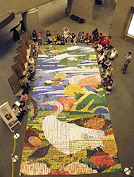 ドット絵を並べる様子 写真