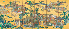 狩野重信 《帝鑑図・威陽宮図屏風》(右隻)の画像