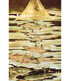 狩野元信《富士参詣曼荼羅図》富士山本宮浅間大社(重要文化財)の画像