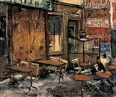 佐伯祐三《レストラン(オテル・デュ・マルシェ)》の画像