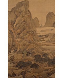 谷文晁《連山春色図》の画像