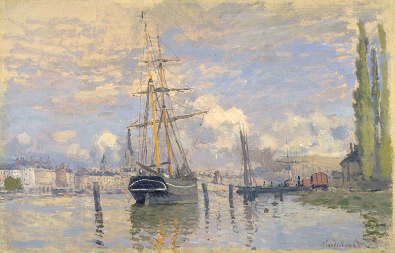 画像:クロード・モネ 《ルーアンのセーヌ川》 1872年