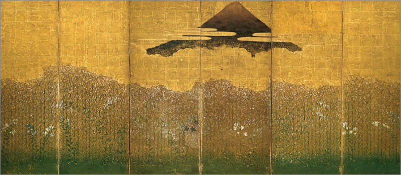 画像:《武蔵野図屏風》