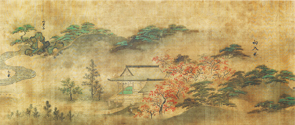 画像:狩野常信「六義園図」