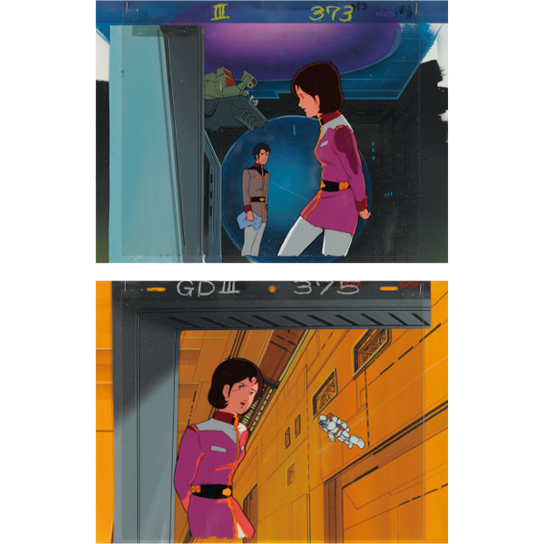 画像:セル画『機動戦士ガンダムⅢ めぐりあい宇宙編』 1982年