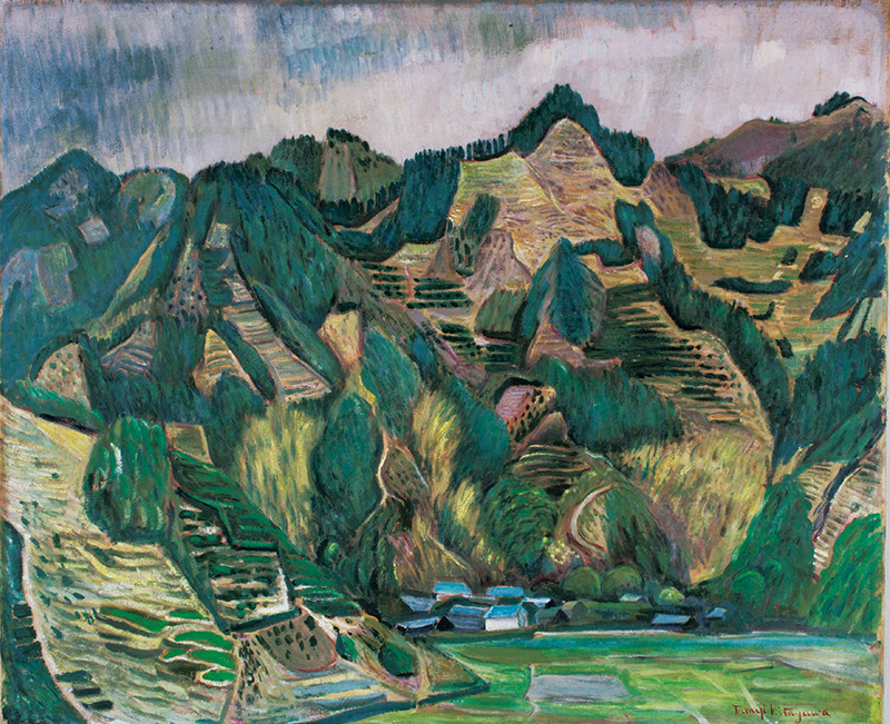 画像:北川民次《山村初春(高草山風景)》1941(昭和16)年