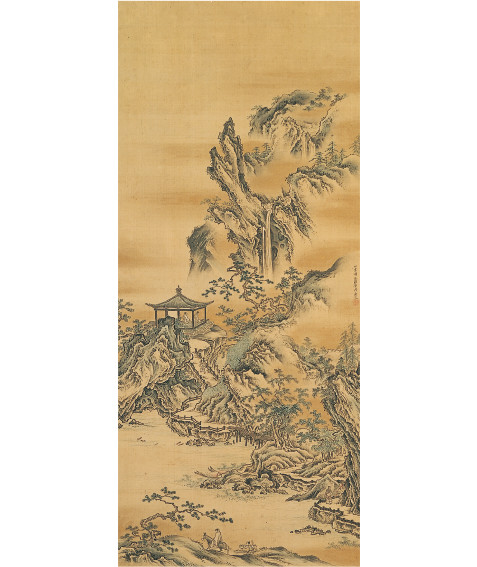 画像:狩野典信《山水図(以古図)》
