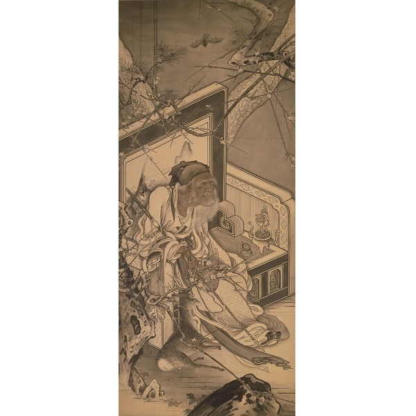 画像:狩野芳崖「寿老人図」