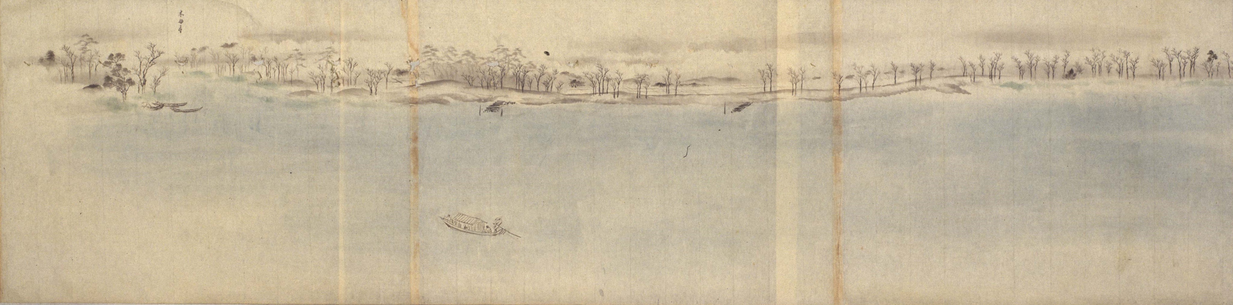 画像:狩野養信「角田川真景図」(部分)Image:TNM Image Archives