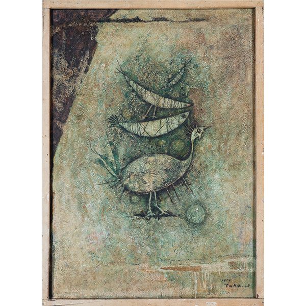 画像:伊藤隆史《壁ノ鳥》1958年