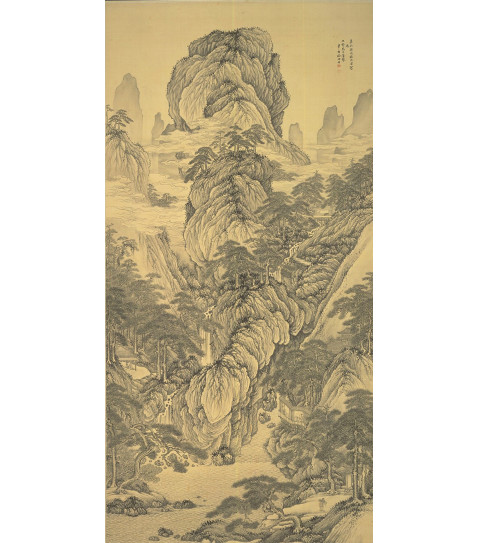 画像:福田半香《山水図》1850(嘉永3)年