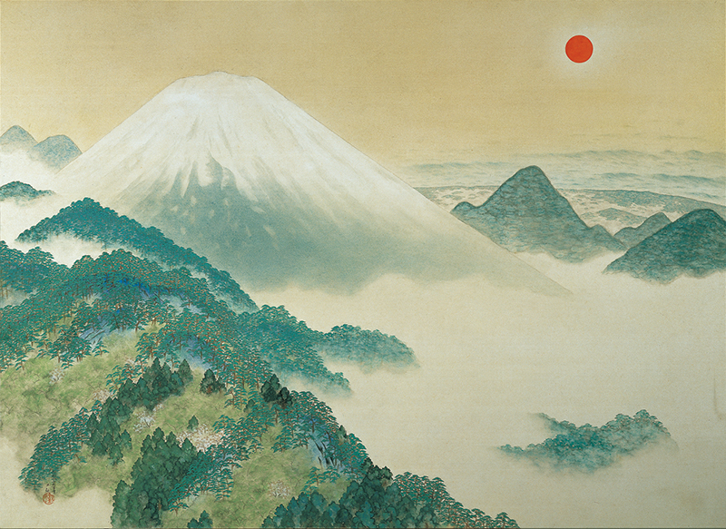 画像:横山大観《日出処日本》