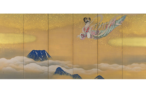 画像:木村武山《羽衣》(左隻)