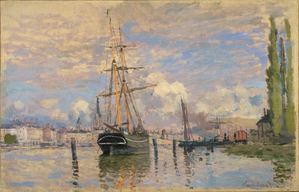 画像:クロード・モネ 《ルーアンのセーヌ川》 1872年